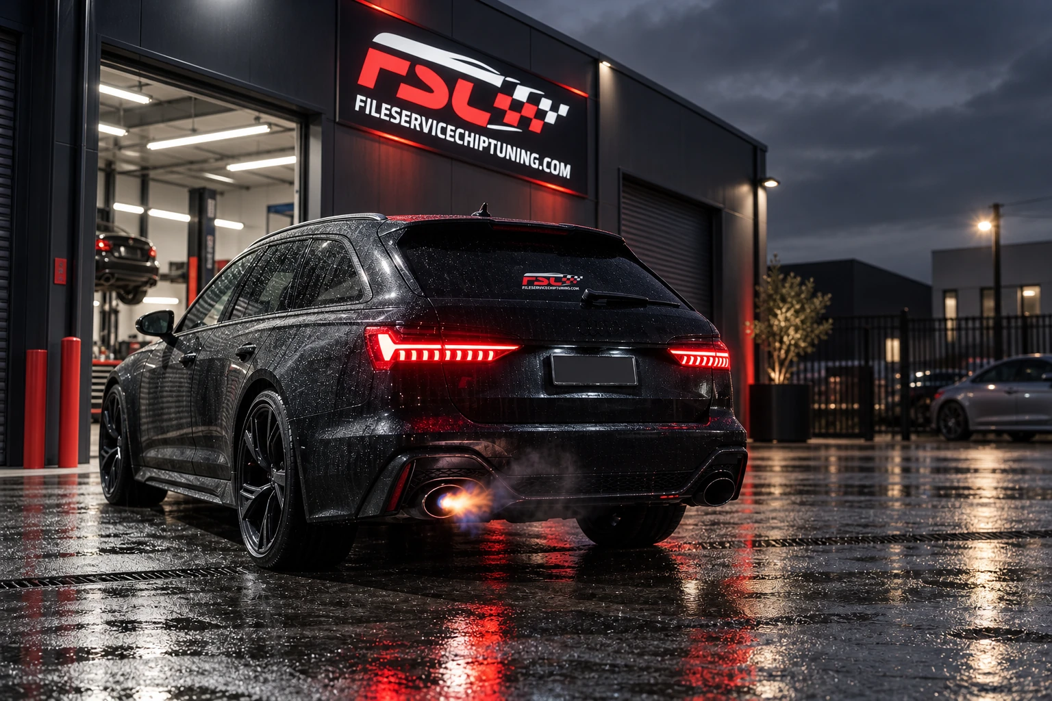 Illustrative automotive scene for options & limiters